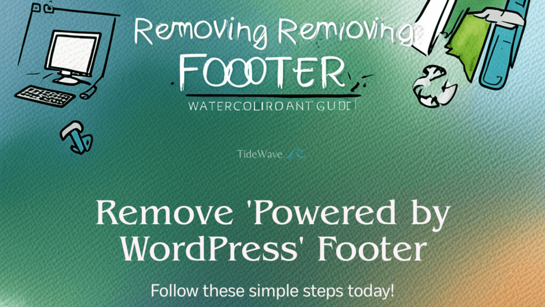 How to remove the Powered by WordPress footer?