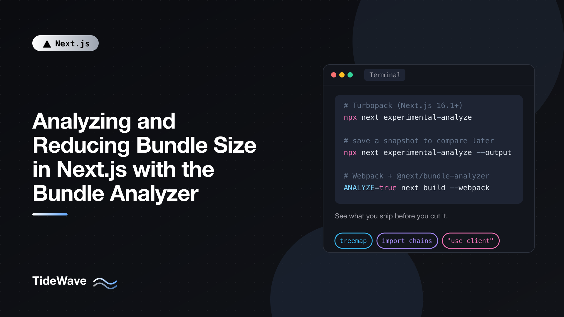 Analyzing and Reducing Bundle Size in Next.js with the Bundle Analyzer