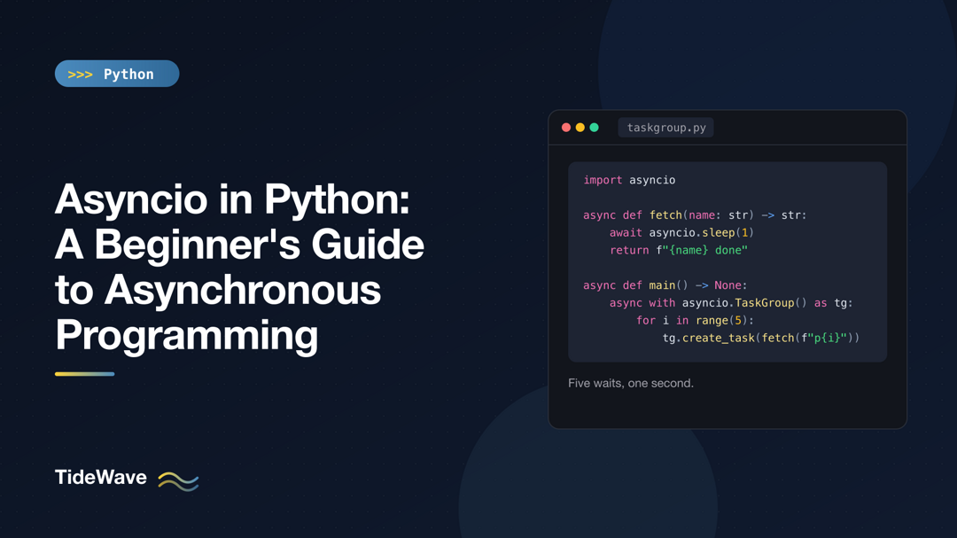 Asyncio in Python: A Beginner's Guide to Asynchronous Programming