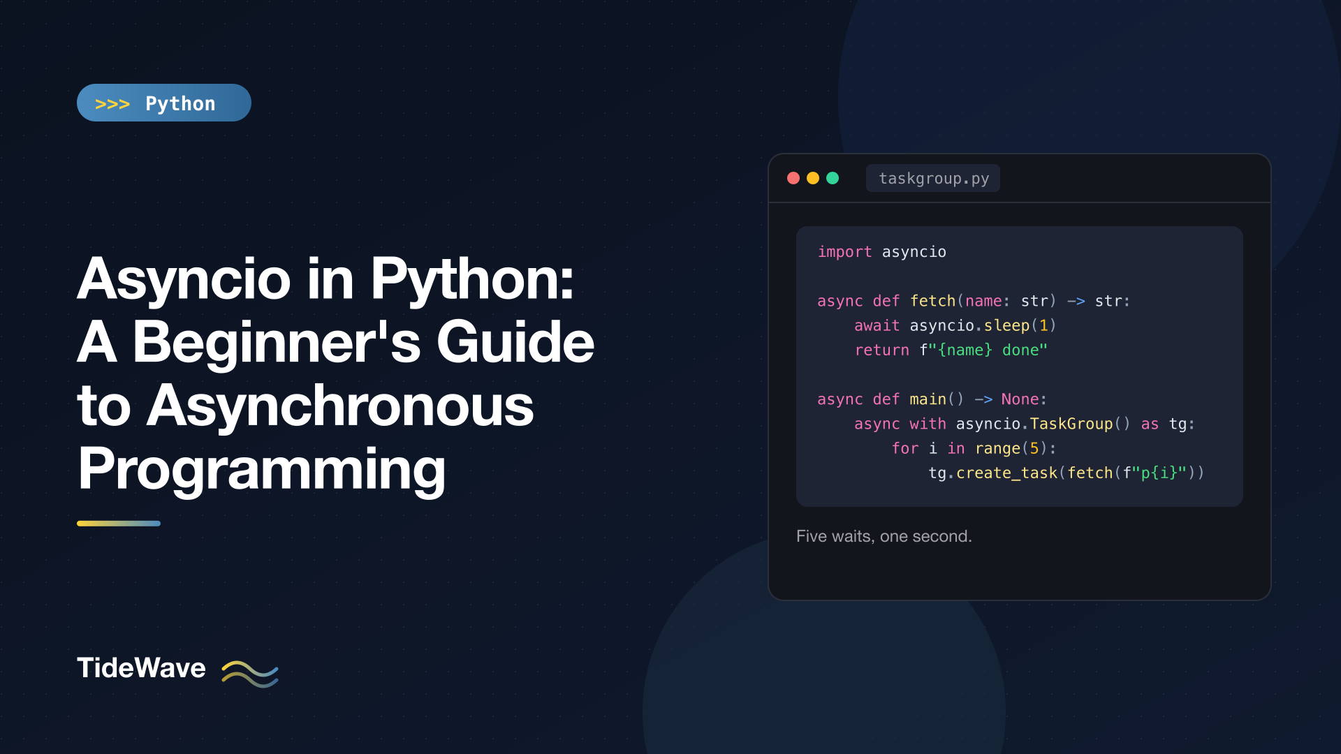 Asyncio in Python: A Beginner's Guide to Asynchronous Programming