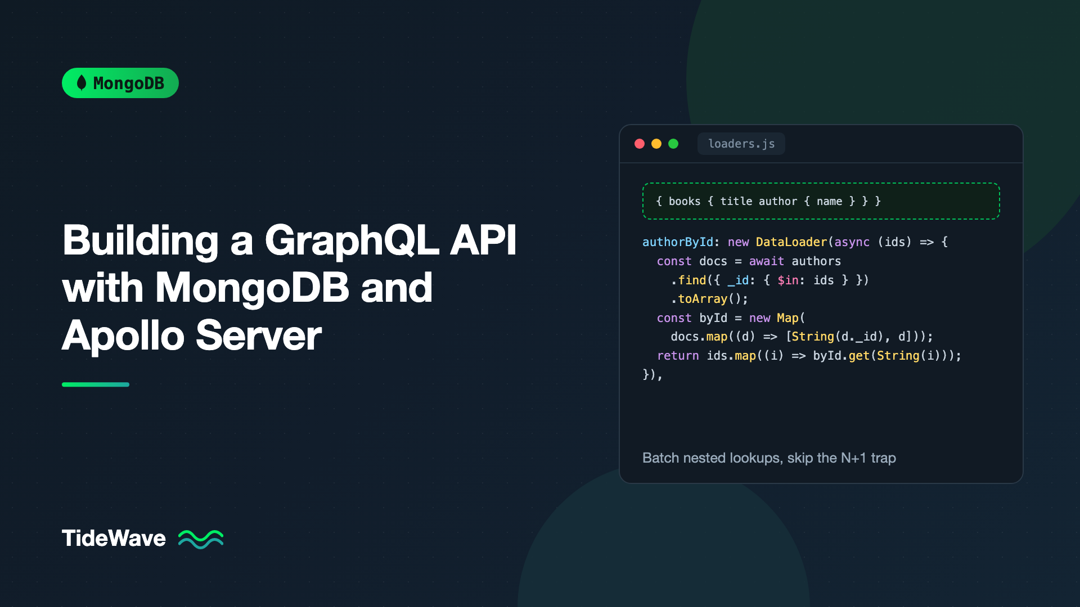 Building a GraphQL API with MongoDB and Apollo Server
