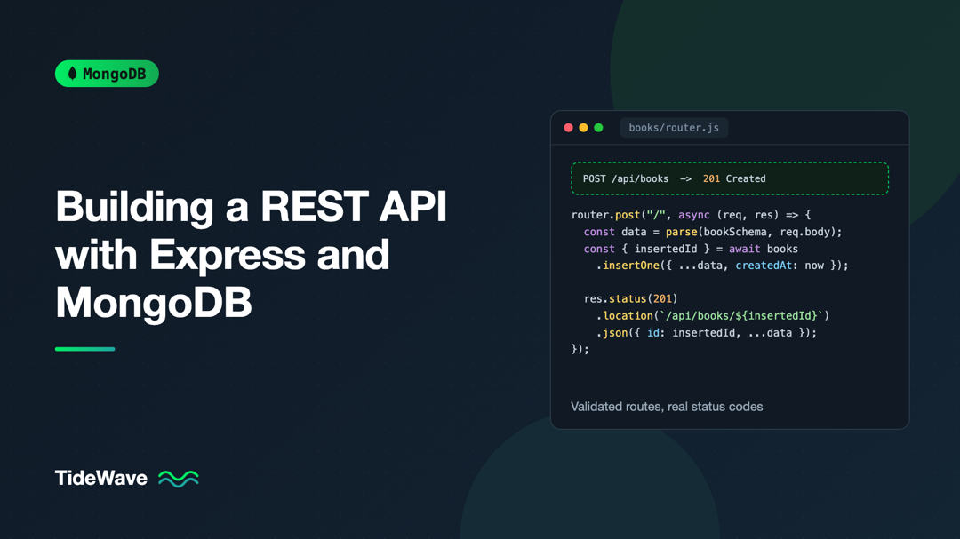 Building a REST API with Express and MongoDB