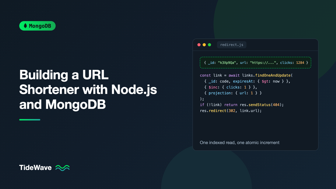 Building a URL Shortener with Node.js and MongoDB