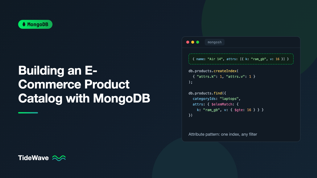 Building an E-Commerce Product Catalog with MongoDB