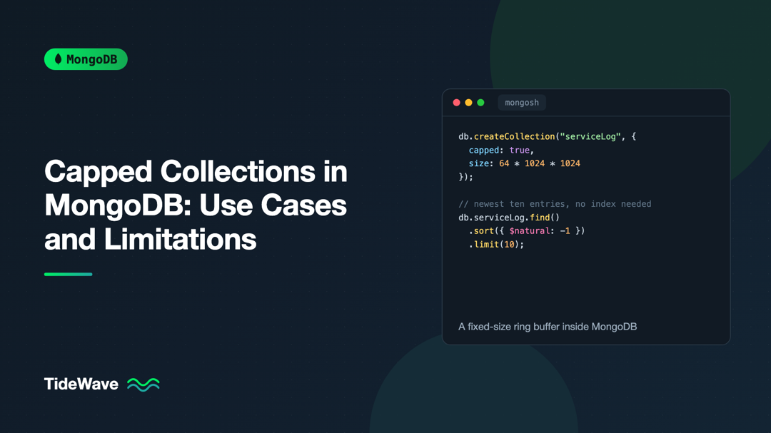 Capped Collections in MongoDB: Use Cases and Limitations
