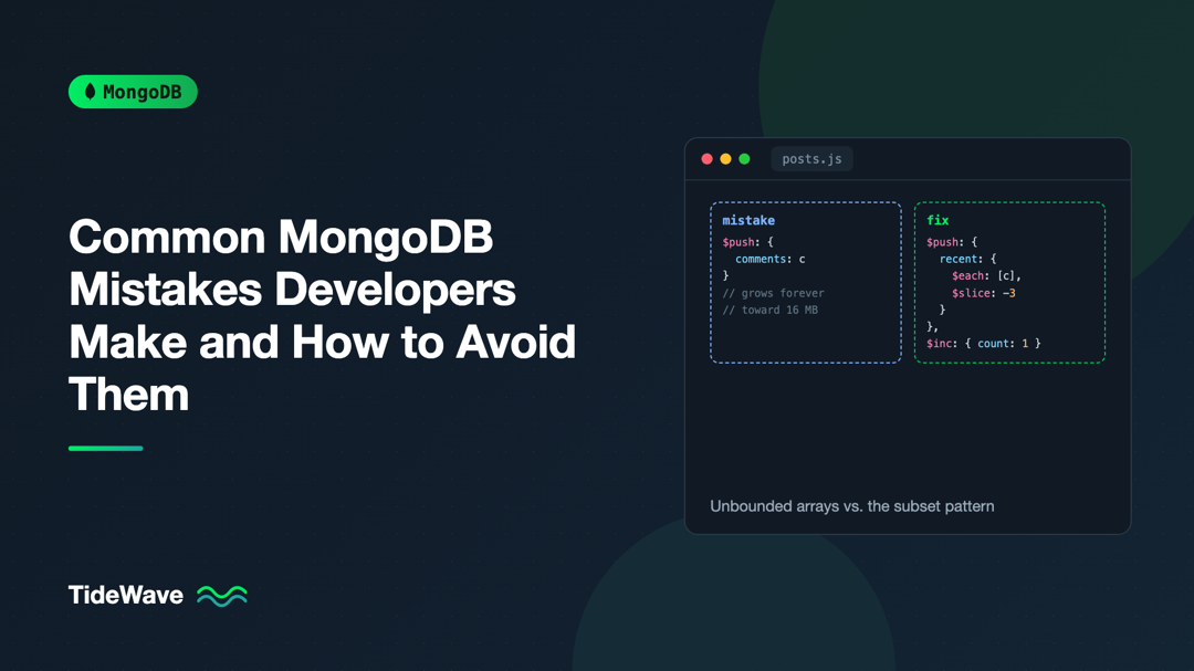 Common MongoDB Mistakes Developers Make and How to Avoid Them