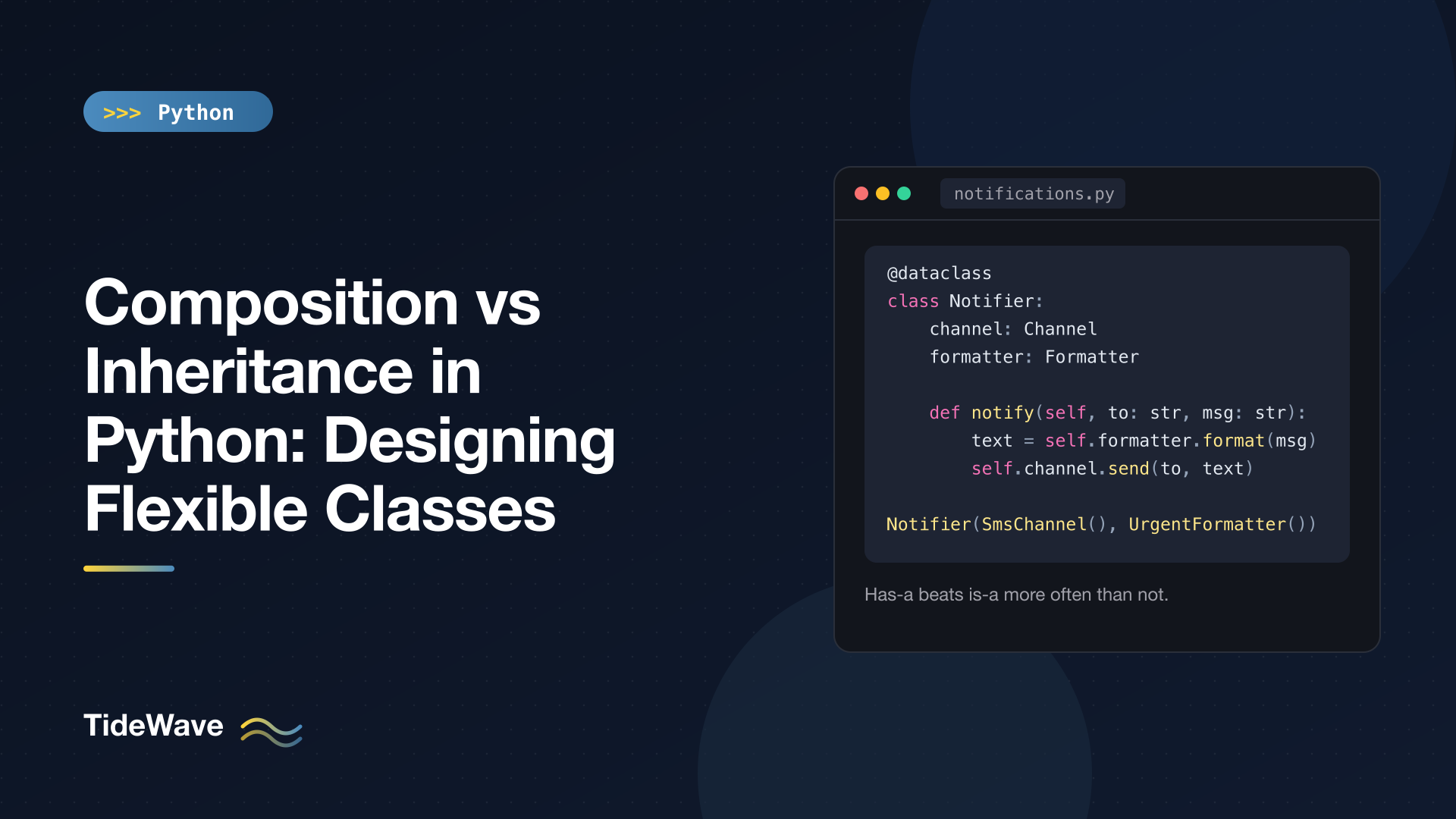 Composition vs Inheritance in Python: Designing Flexible Classes