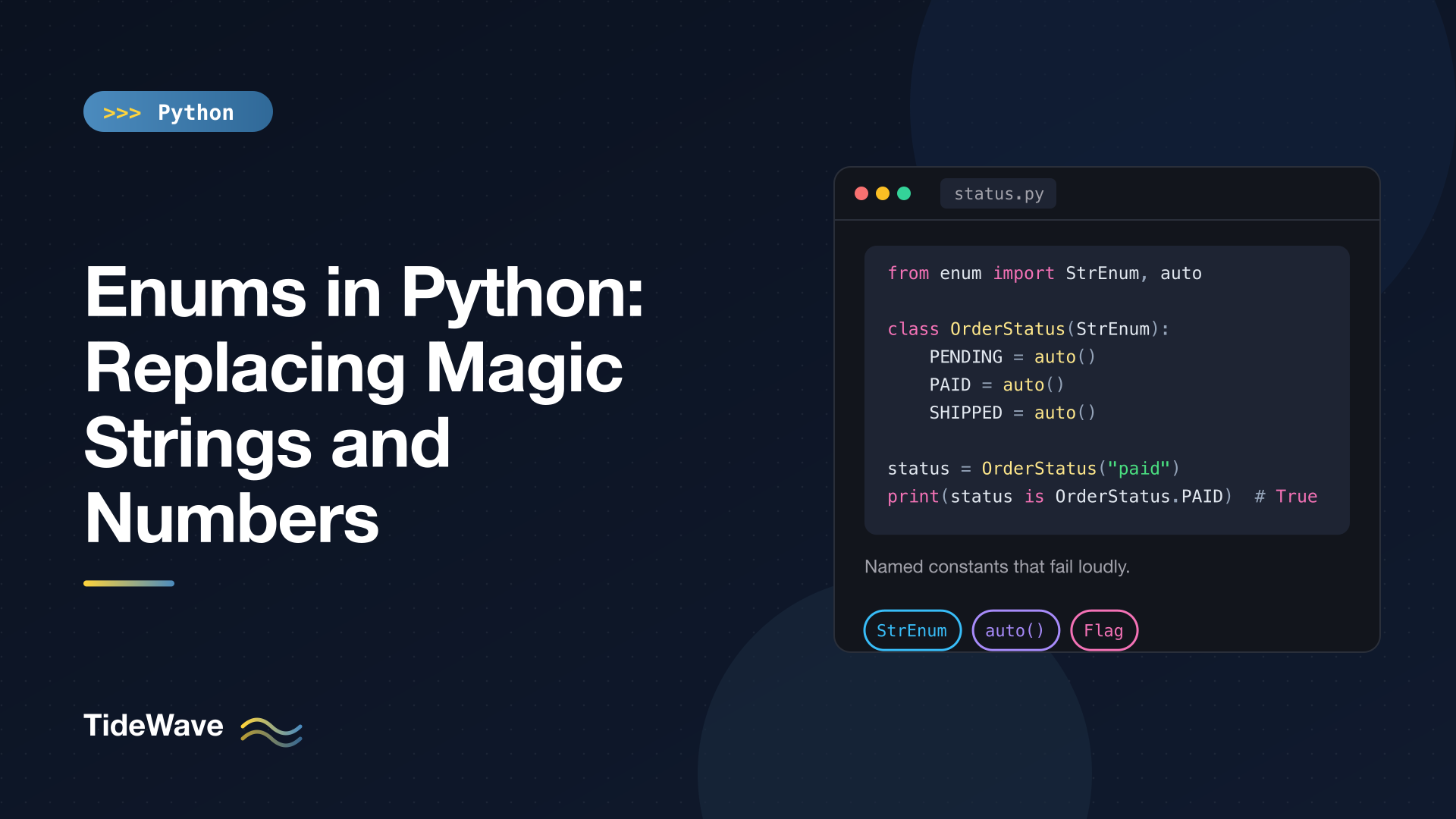 Enums in Python: Replacing Magic Strings and Numbers