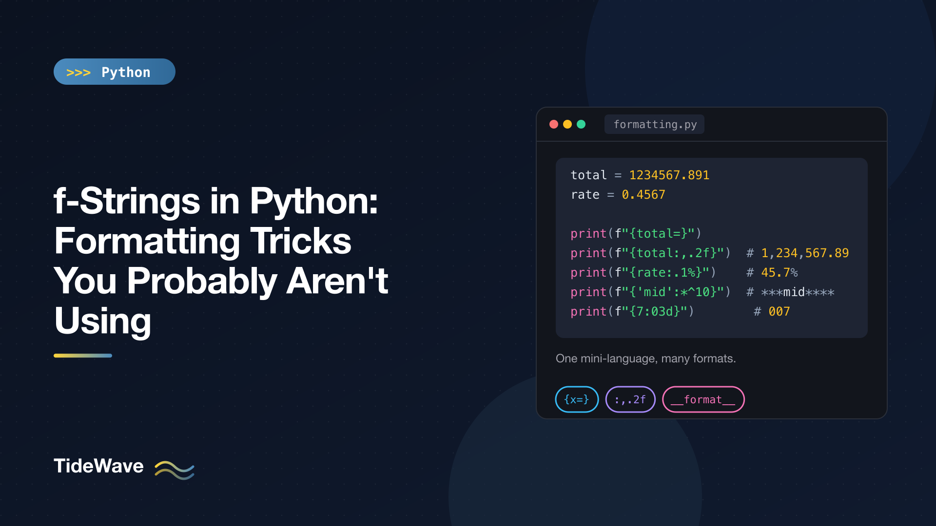 f-Strings in Python: Formatting Tricks You Probably Aren't Using