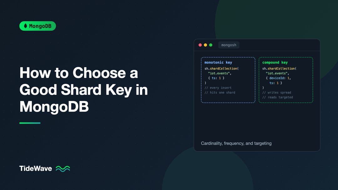 How to Choose a Good Shard Key in MongoDB