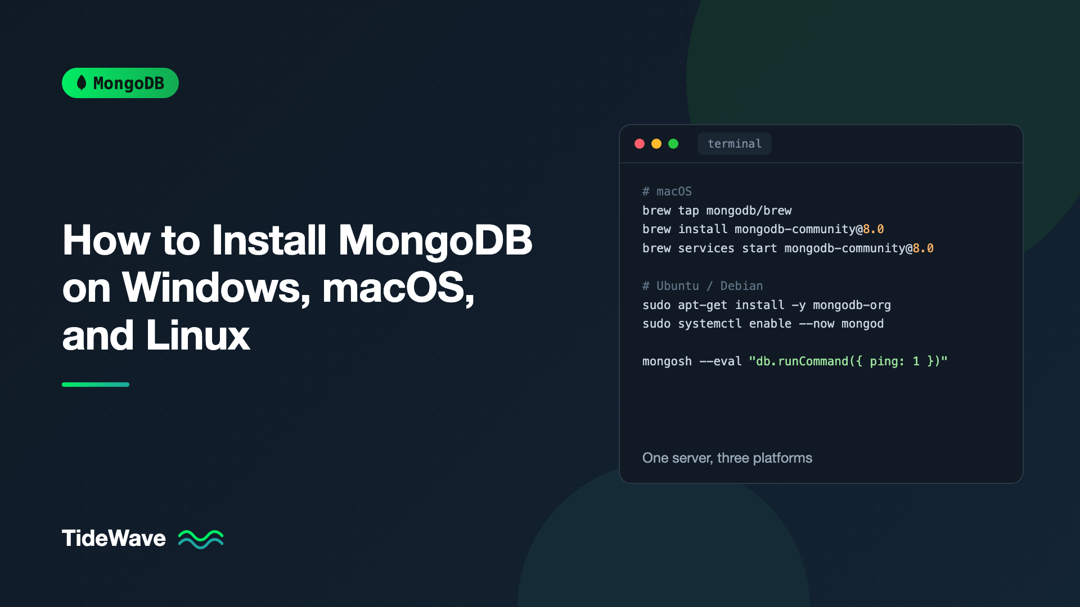 How to Install MongoDB on Windows, macOS, and Linux