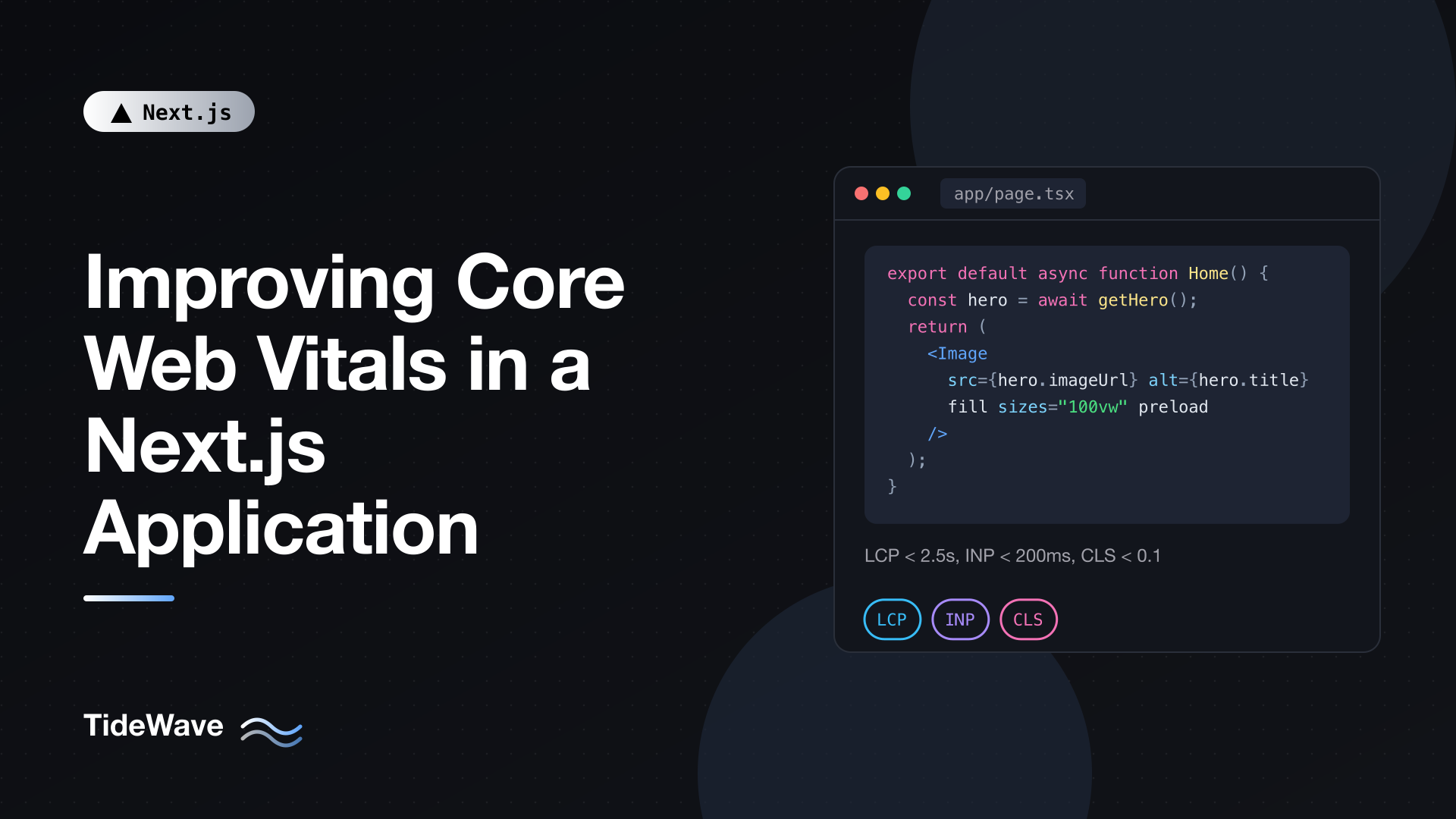 Improving Core Web Vitals in a Next.js Application