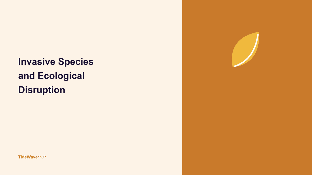 Invasive Species and Ecological Disruption