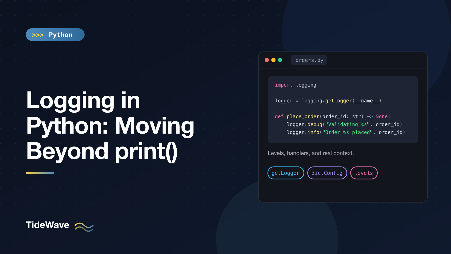 Logging in Python: Moving Beyond print()