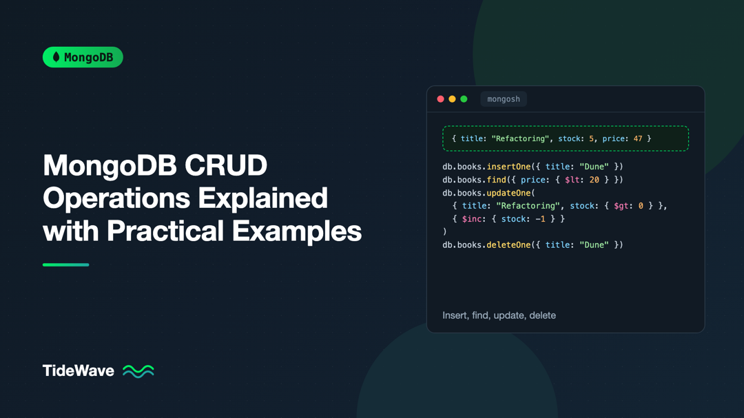 MongoDB CRUD Operations Explained with Practical Examples