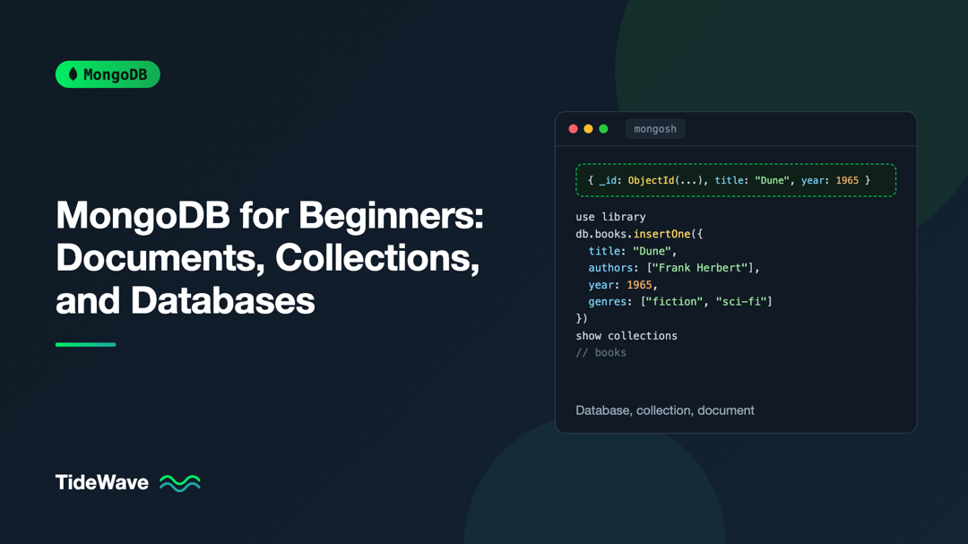 MongoDB for Beginners: Understanding Documents, Collections, and Databases