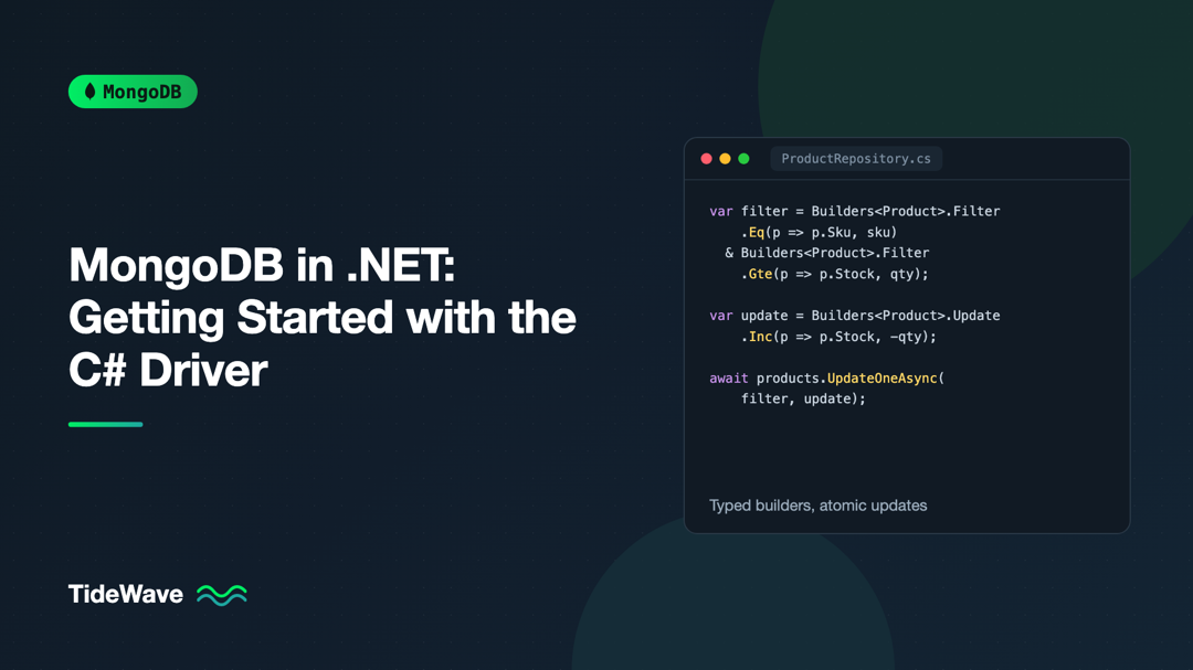 MongoDB in .NET: Getting Started with the C# Driver