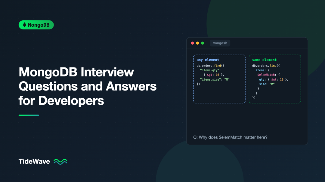 MongoDB Interview Questions and Answers for Developers