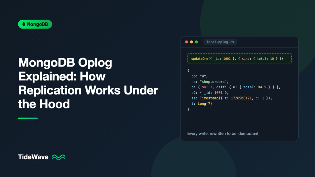 MongoDB Oplog Explained: How Replication Works Under the Hood