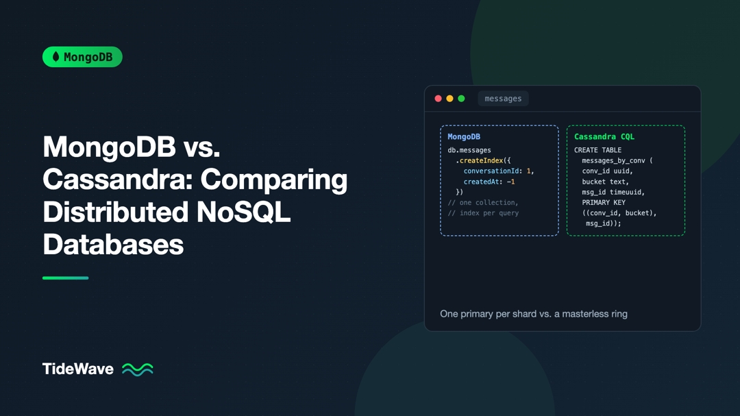 MongoDB vs. Cassandra: Comparing Distributed NoSQL Databases
