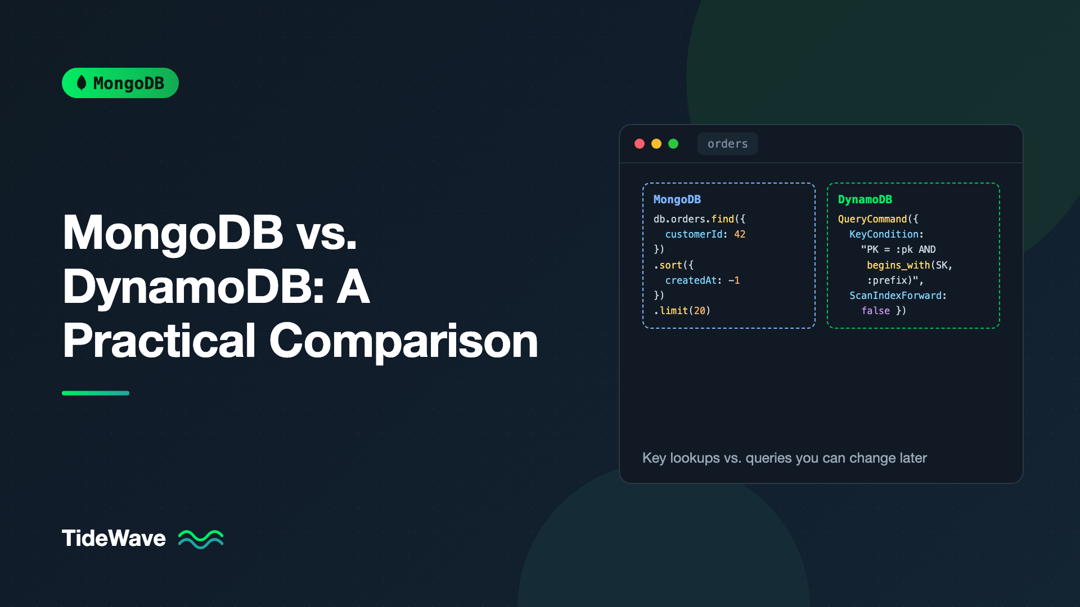 MongoDB vs. DynamoDB: A Practical Comparison