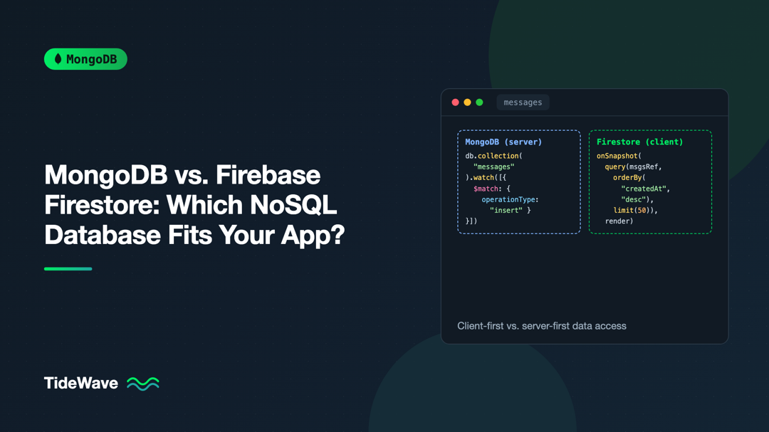 MongoDB vs. Firebase Firestore: Which NoSQL Database Fits Your App?