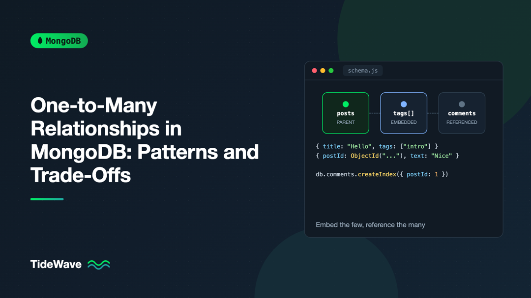 One-to-Many Relationships in MongoDB: Patterns and Trade-Offs