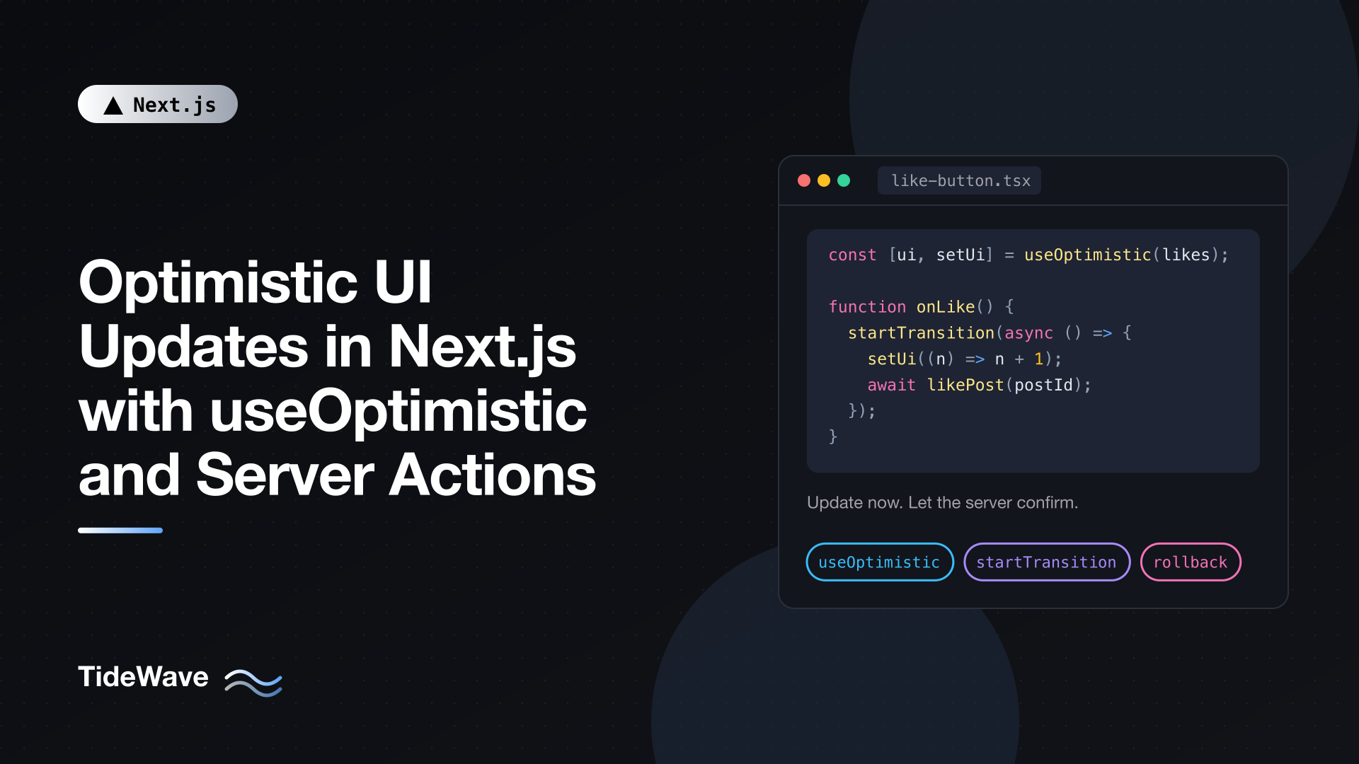 Optimistic UI Updates in Next.js with useOptimistic and Server Actions