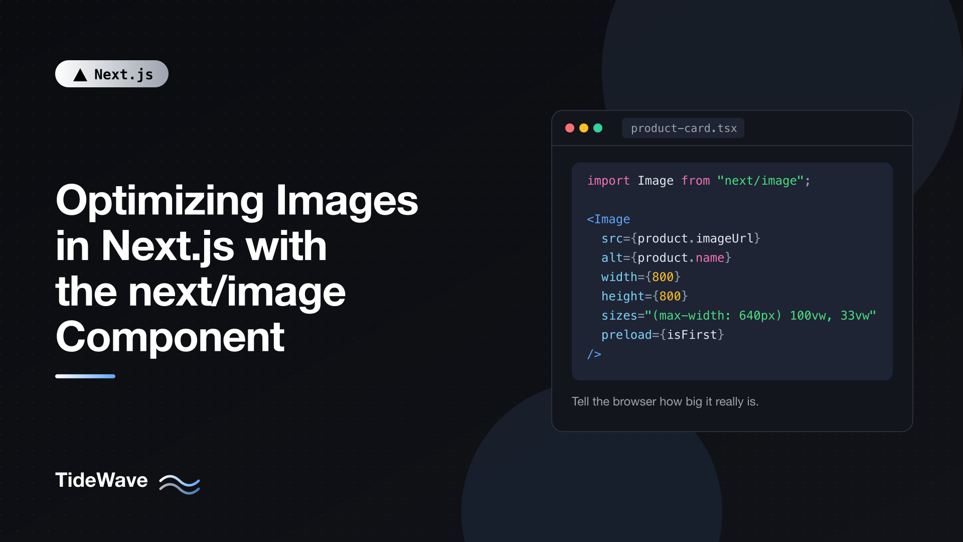 Optimizing Images in Next.js with the next/image Component