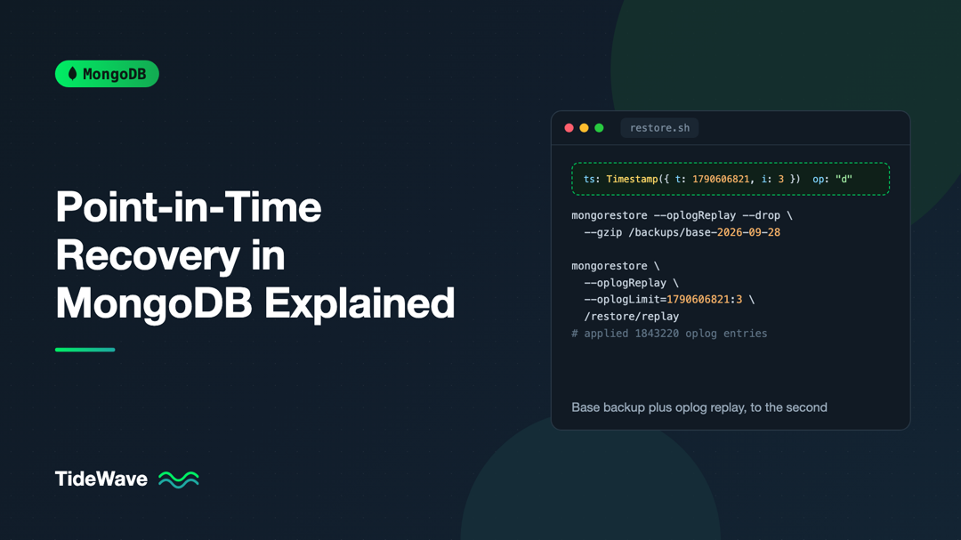 Point-in-Time Recovery in MongoDB Explained