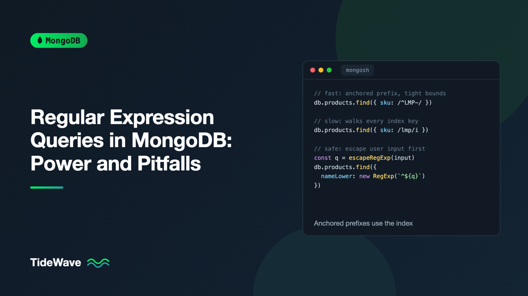 Regular Expression Queries in MongoDB: Power and Pitfalls