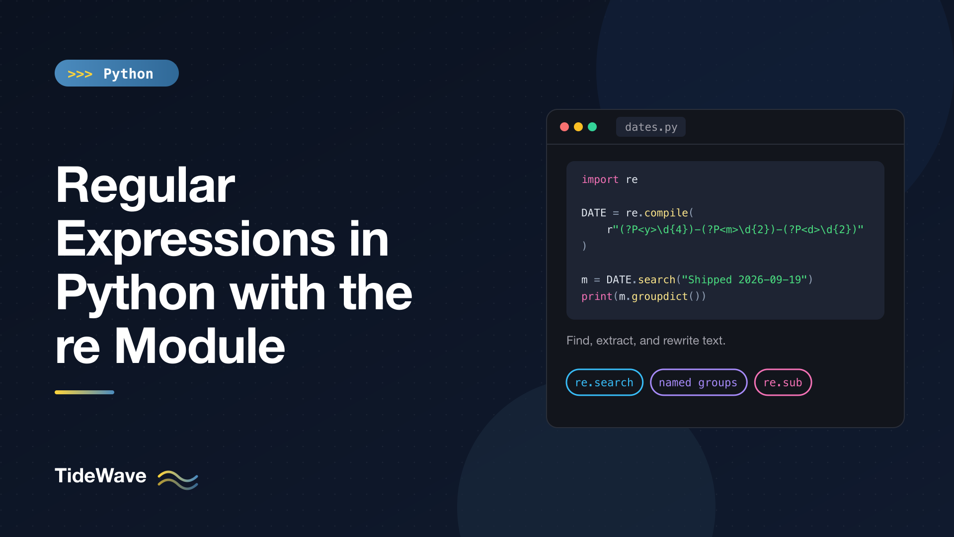 Regular Expressions in Python with the re Module