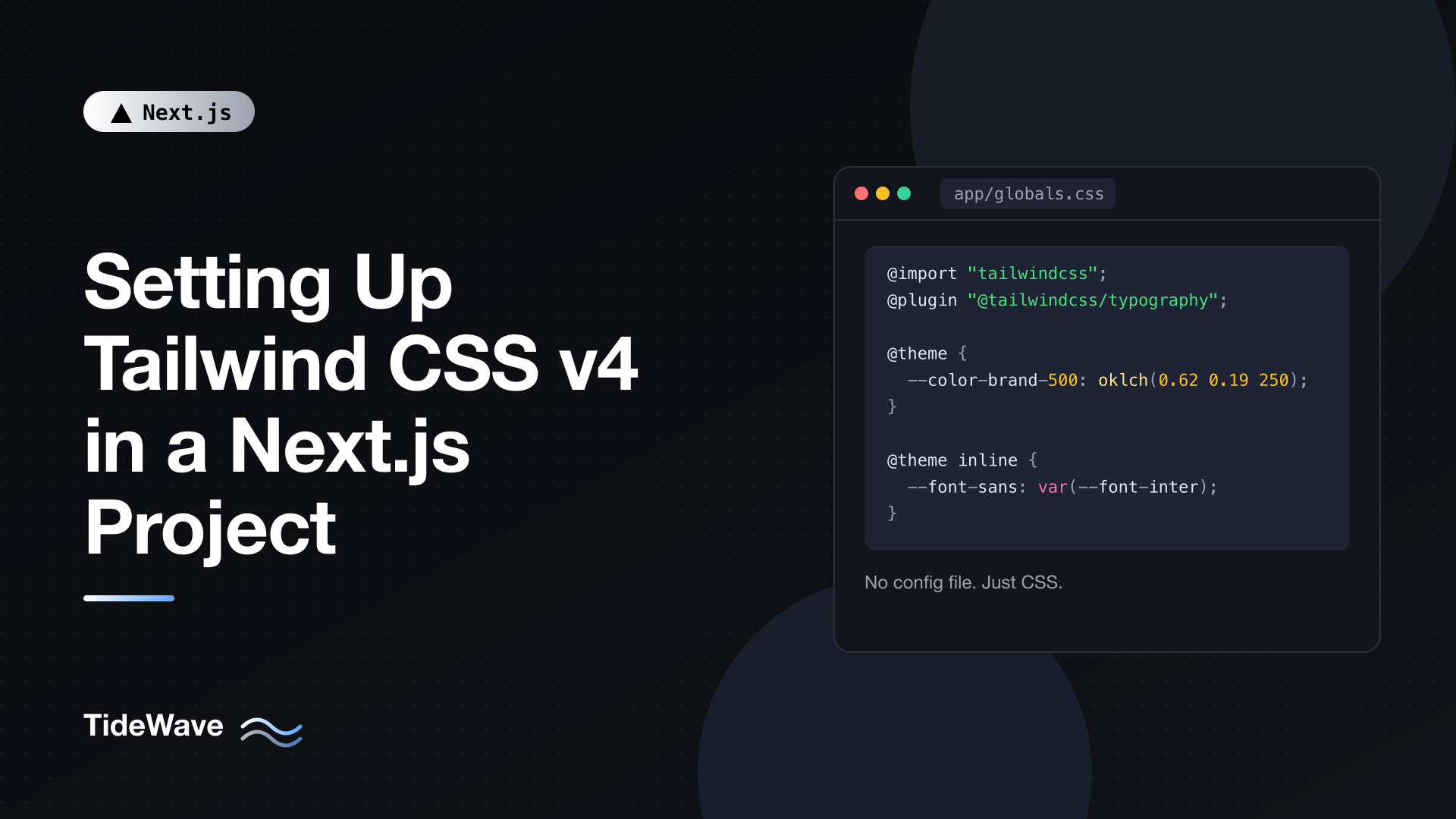 Setting Up Tailwind CSS v4 in a Next.js Project