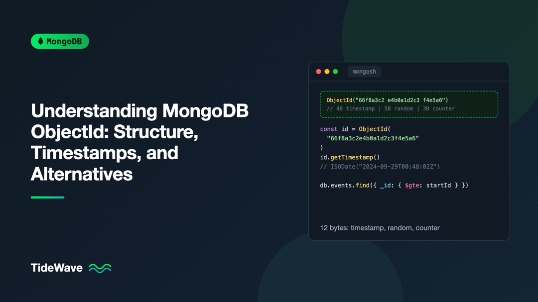 Understanding MongoDB ObjectId: Structure, Timestamps, and Alternatives
