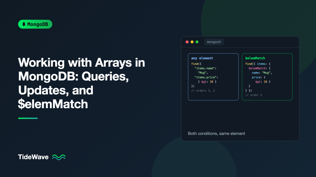 Working with Arrays in MongoDB: Queries, Updates, and $elemMatch