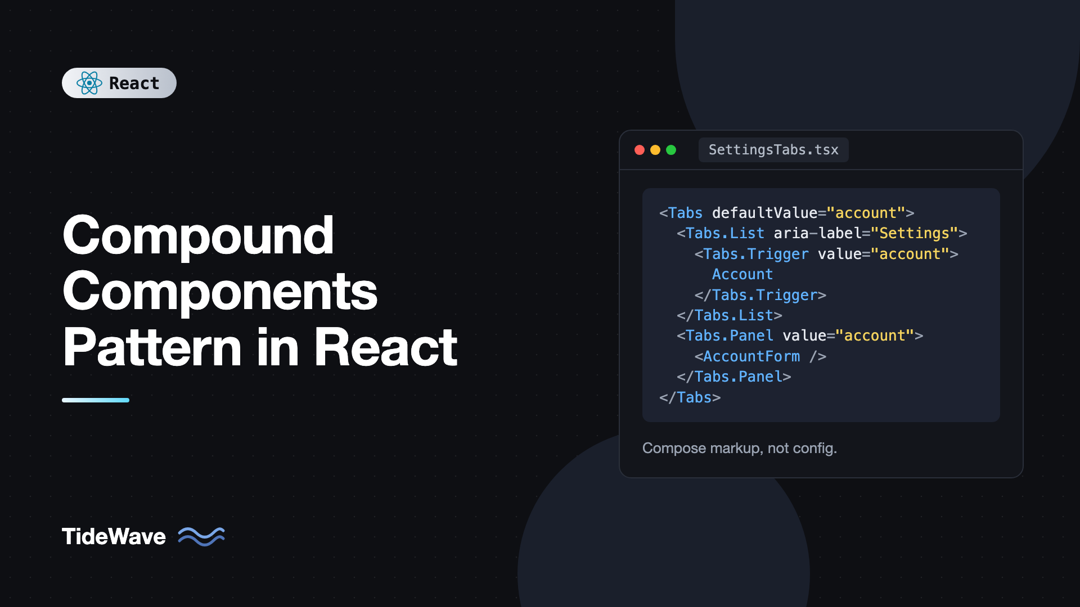 Compound Components Pattern in React