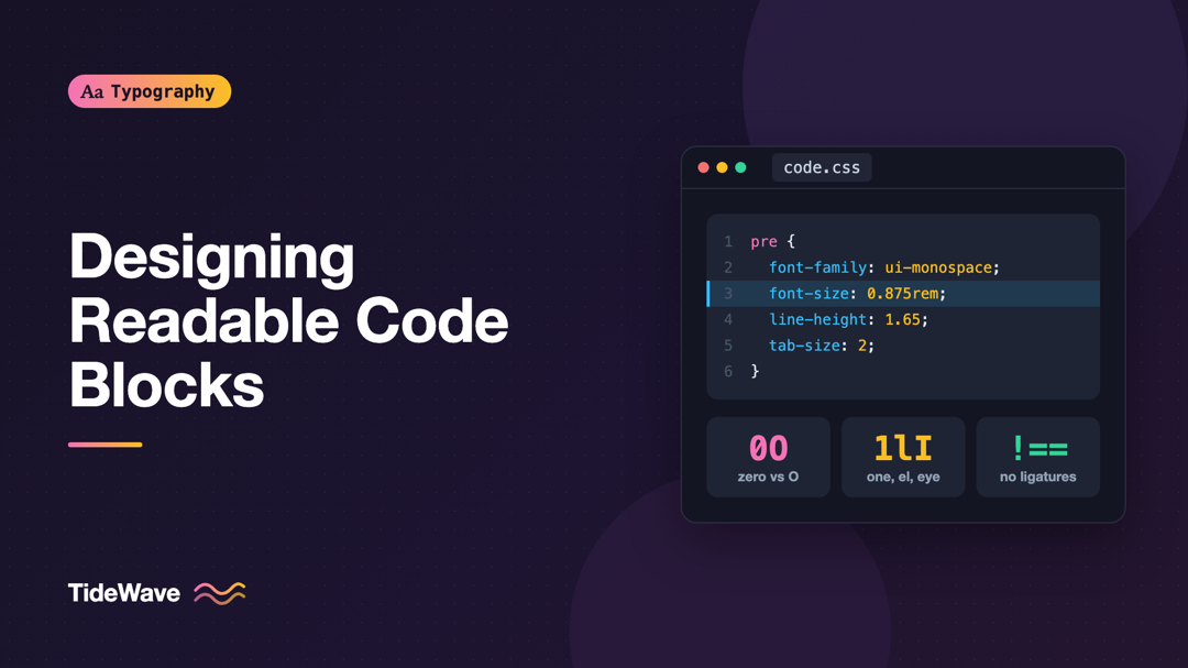 Designing Readable Code Blocks: Fonts, Sizes, and Spacing for Developers