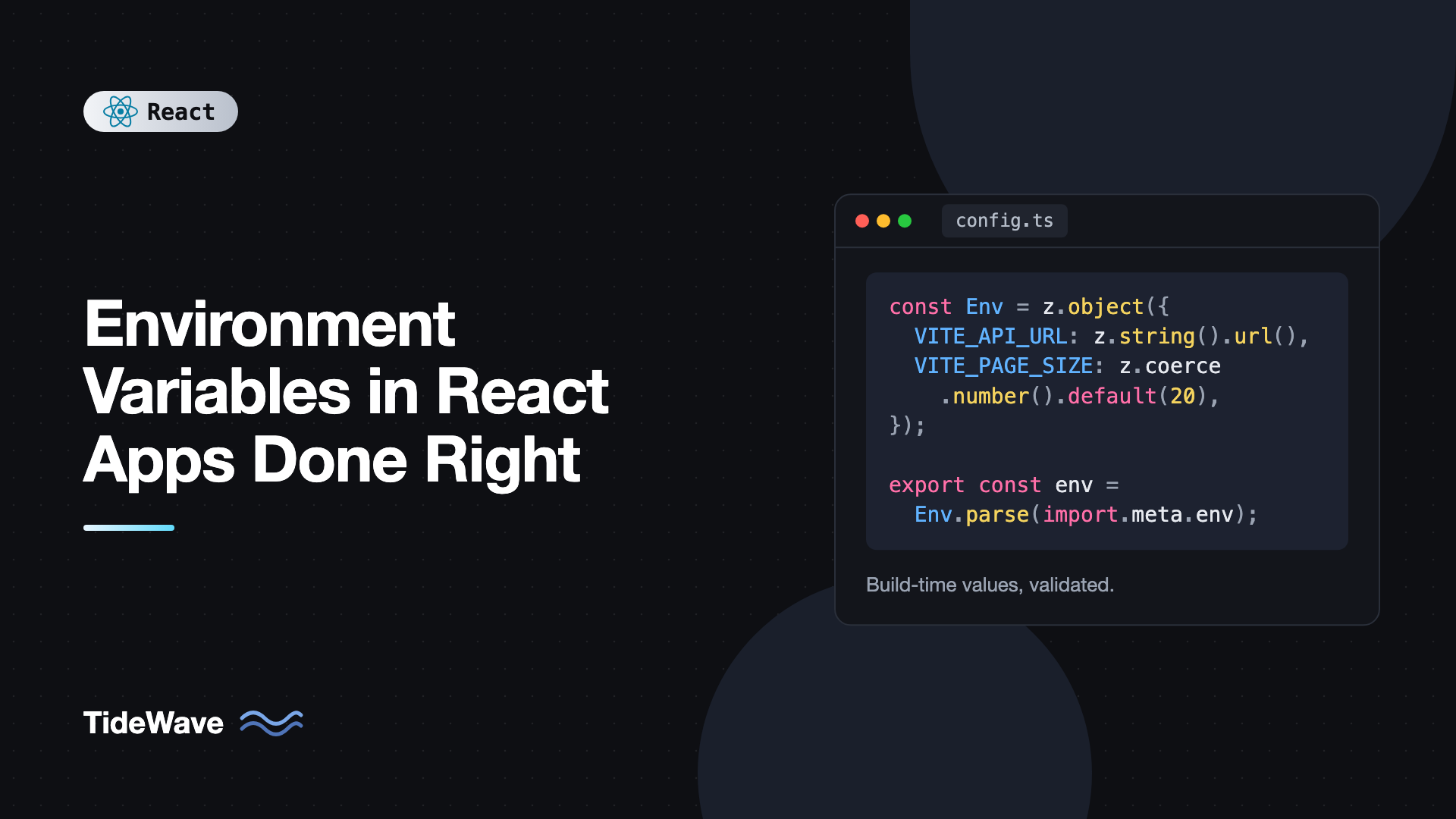 Environment Variables in React Apps Done Right