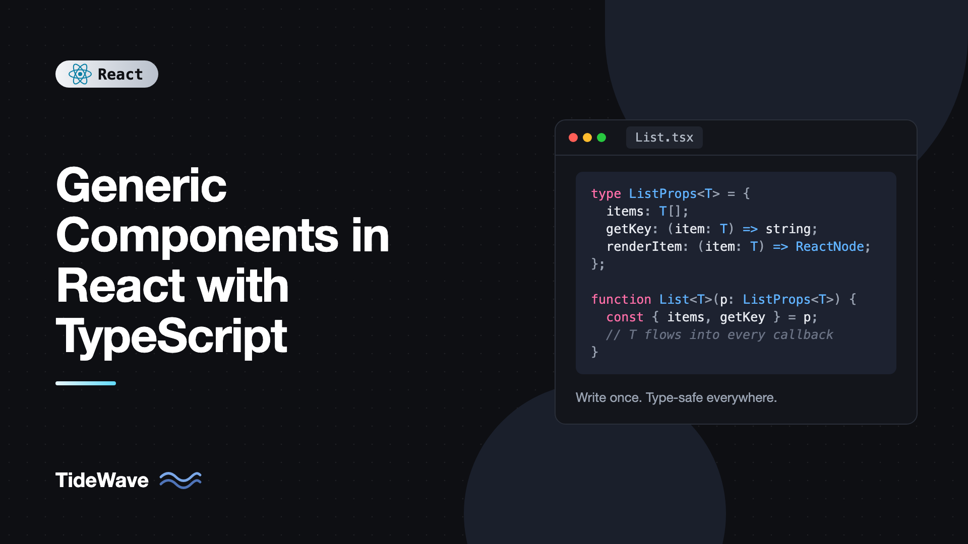 Generic Components in React with TypeScript