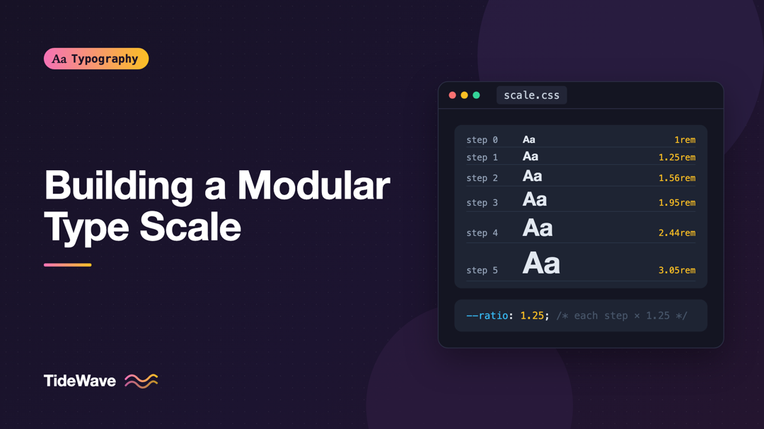 How to Build a Modular Type Scale for Consistent Hierarchy