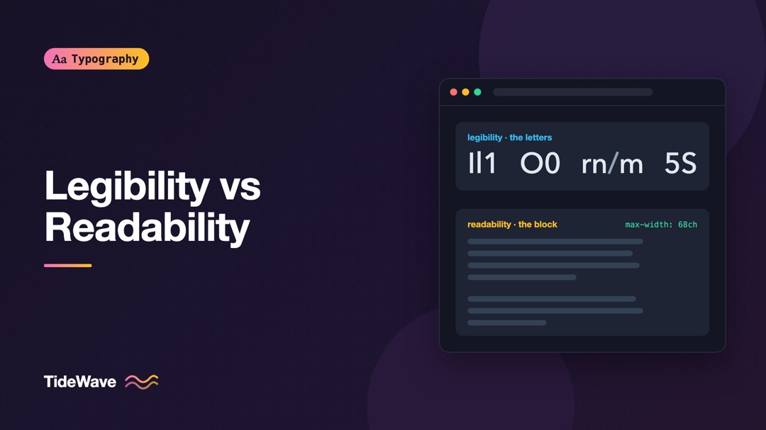 Legibility vs Readability: Two Different Goals in Typography