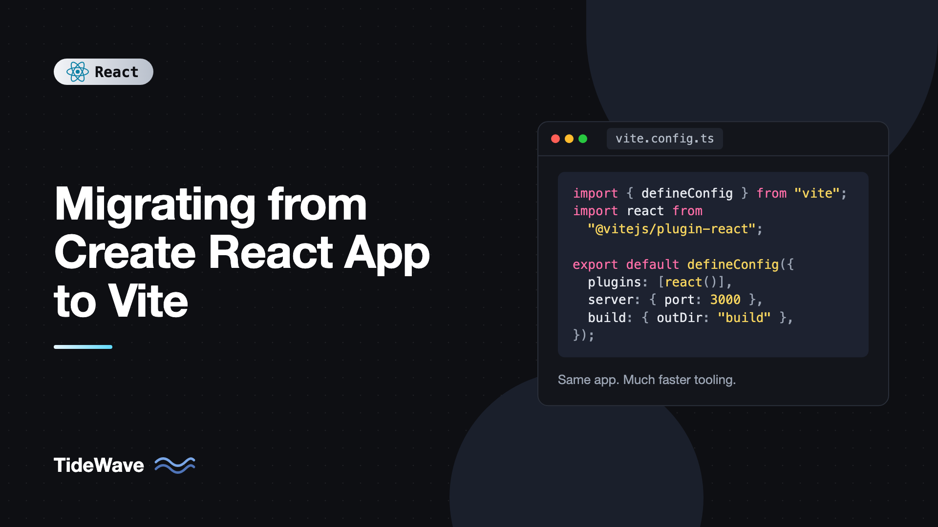 Migrating from Create React App to Vite