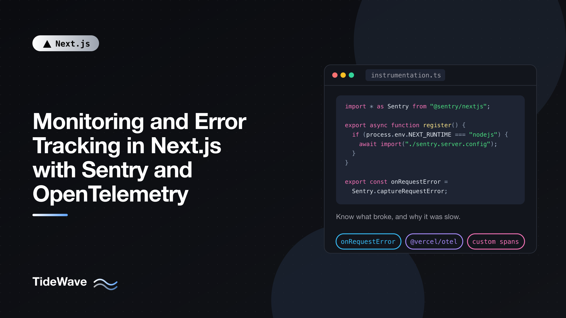Monitoring and Error Tracking in Next.js with Sentry and OpenTelemetry