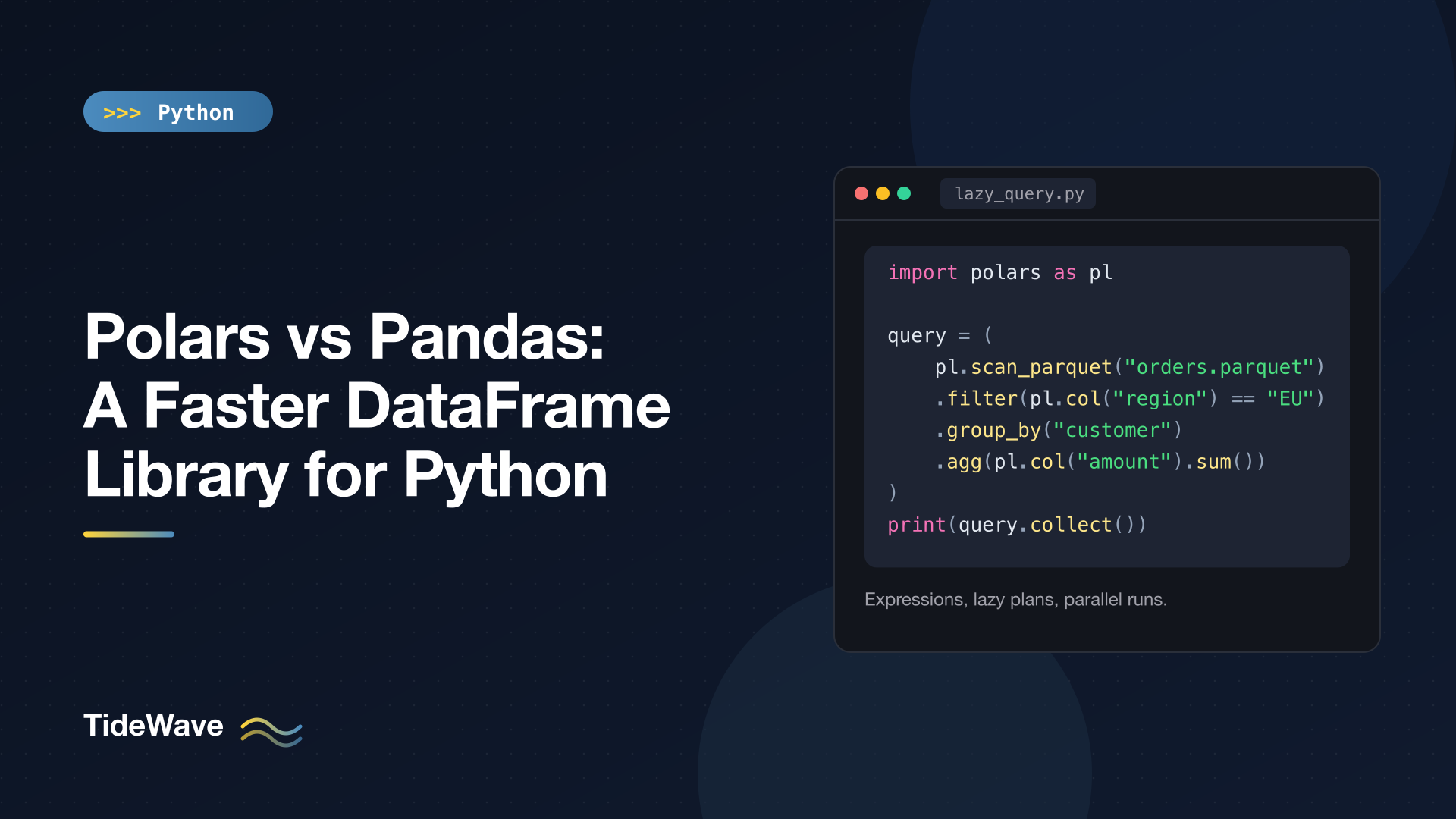 Polars vs Pandas: A Faster DataFrame Library for Python