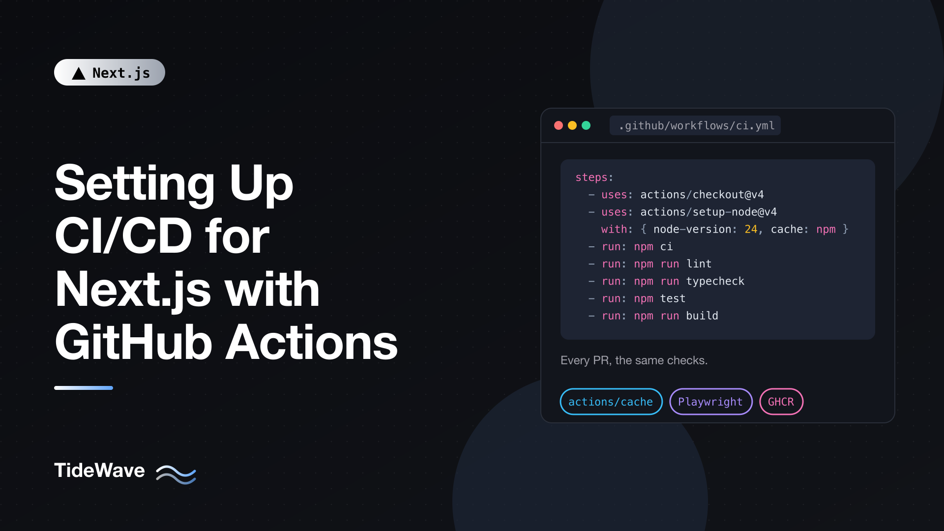Setting Up CI/CD for Next.js with GitHub Actions