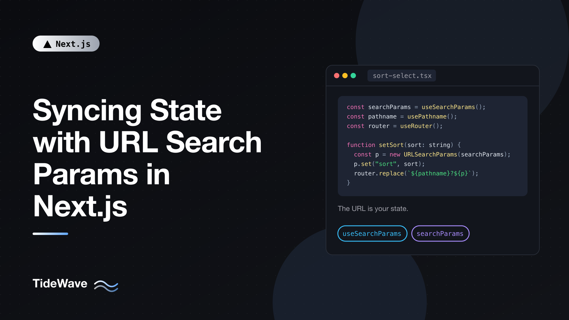 Syncing State with URL Search Params in Next.js