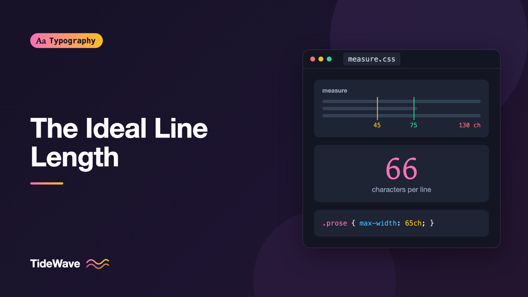 The Ideal Line Length: Why 45 to 75 Characters Works