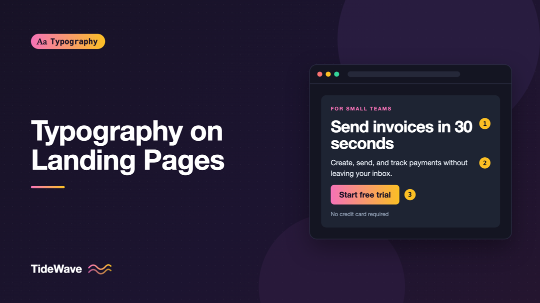 Typography on Landing Pages: How Type Drives Conversions