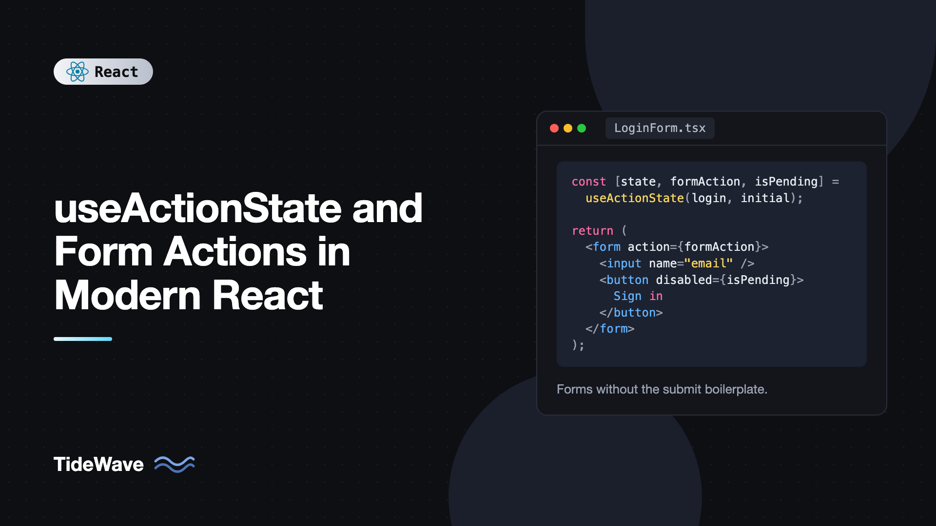 useActionState and Form Actions in Modern React
