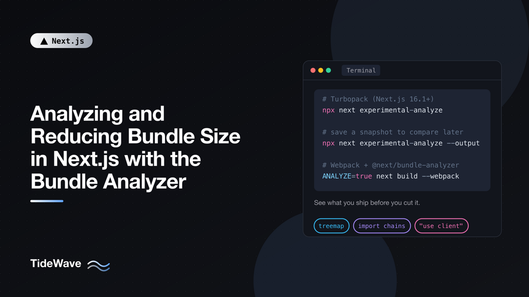 Analyzing and Reducing Bundle Size in Next.js with the Bundle Analyzer